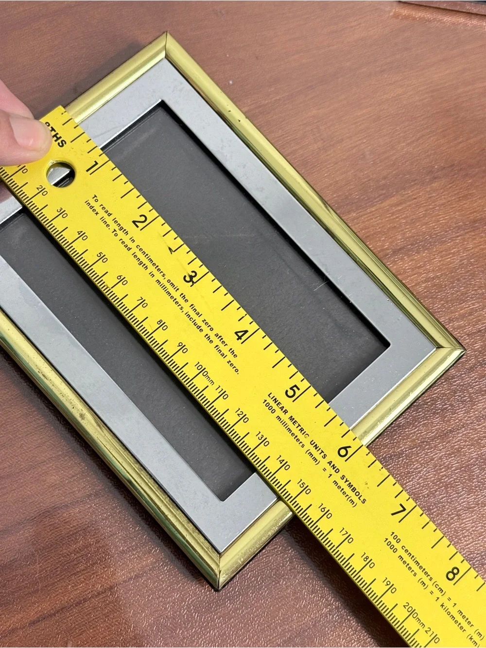 Vintage Chrome 5x7, Brass & Chrome 3x4.5 Photo Frames